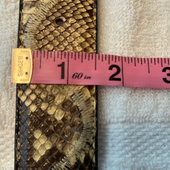 Vintage Montana Snakeskin Belt – Made in Mexico – Western Style – Size 32 - Picture 3 of 7